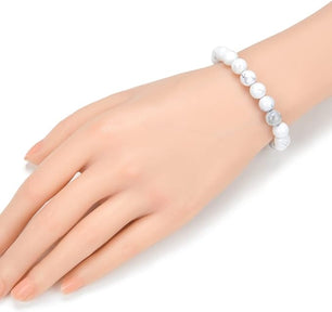 White Howlite Healing Crystal Bracelet