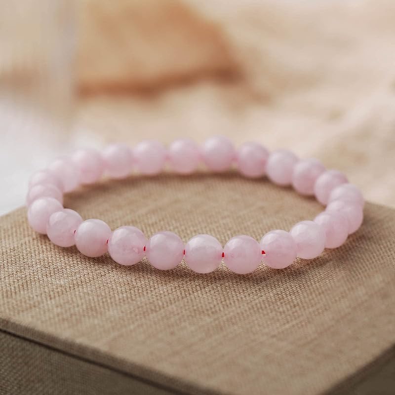 Rose Quartz Healing Crystal Energy Bracelet