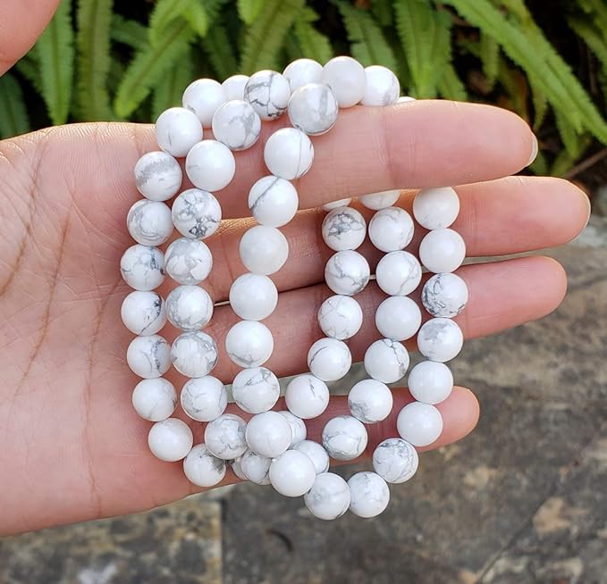 White Howlite Healing Crystal Bracelet