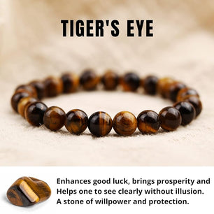 Tiger Eye Healing Crystal Energy Bracelet