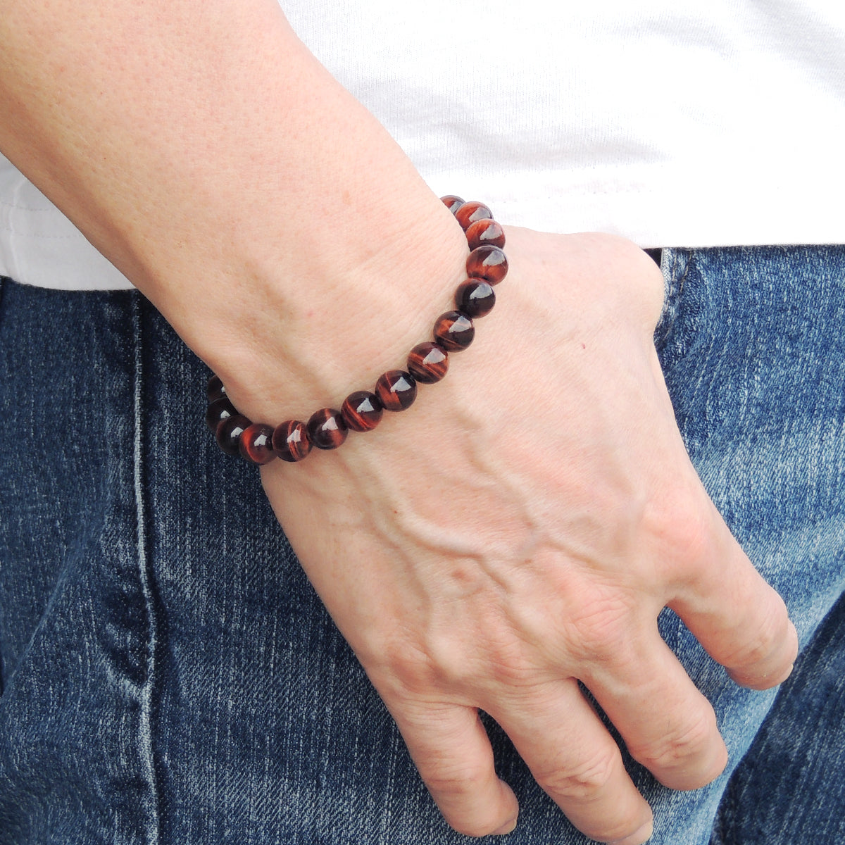 Red Tiger Eye Healing Crystal Bracelet