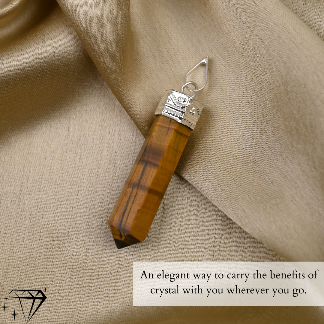 Tiger Eye Healing Crystal Pendant