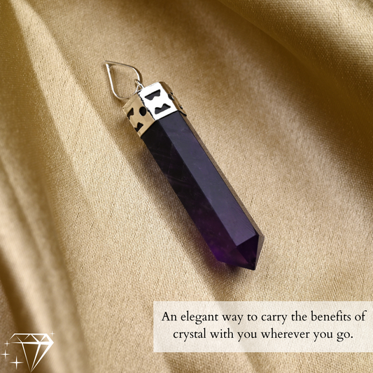 Amethyst Healing Crystal Necklace