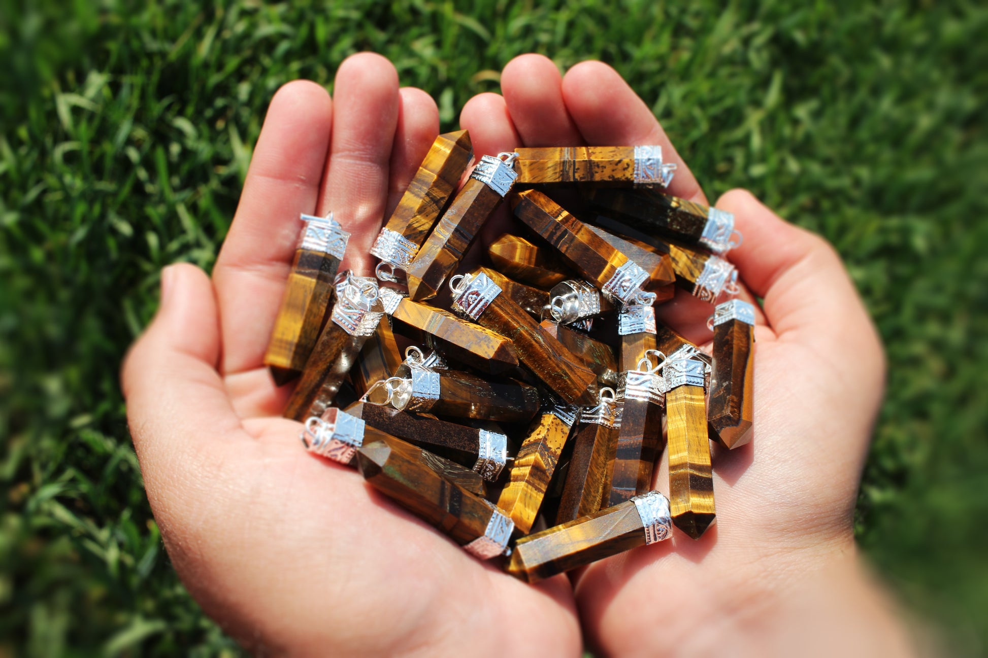 Tiger Eye Healing Crystal Pendant