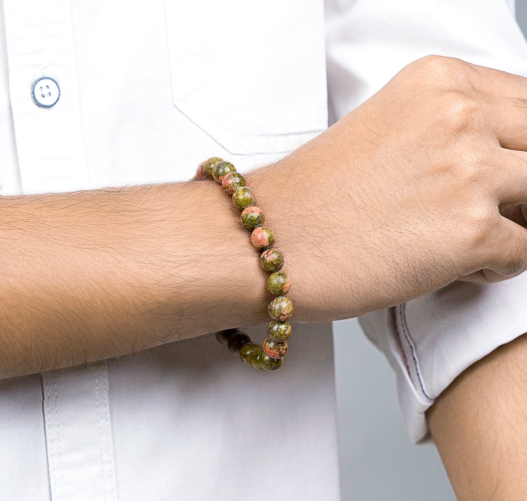 Unakite Healing Crystal Energy Bracelet