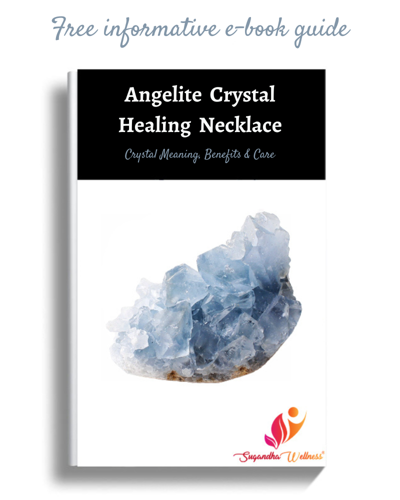 Angelite Healing Crystal Necklace