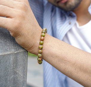 Unakite Healing Crystal Energy Bracelet