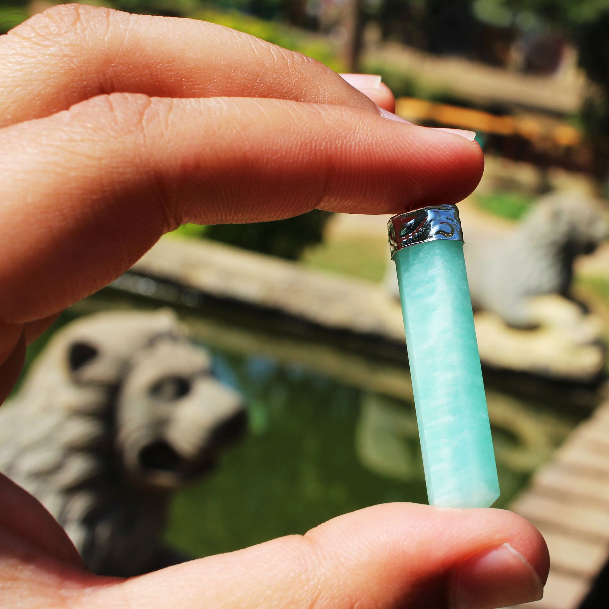 Amazonite Healing Crystal Necklace