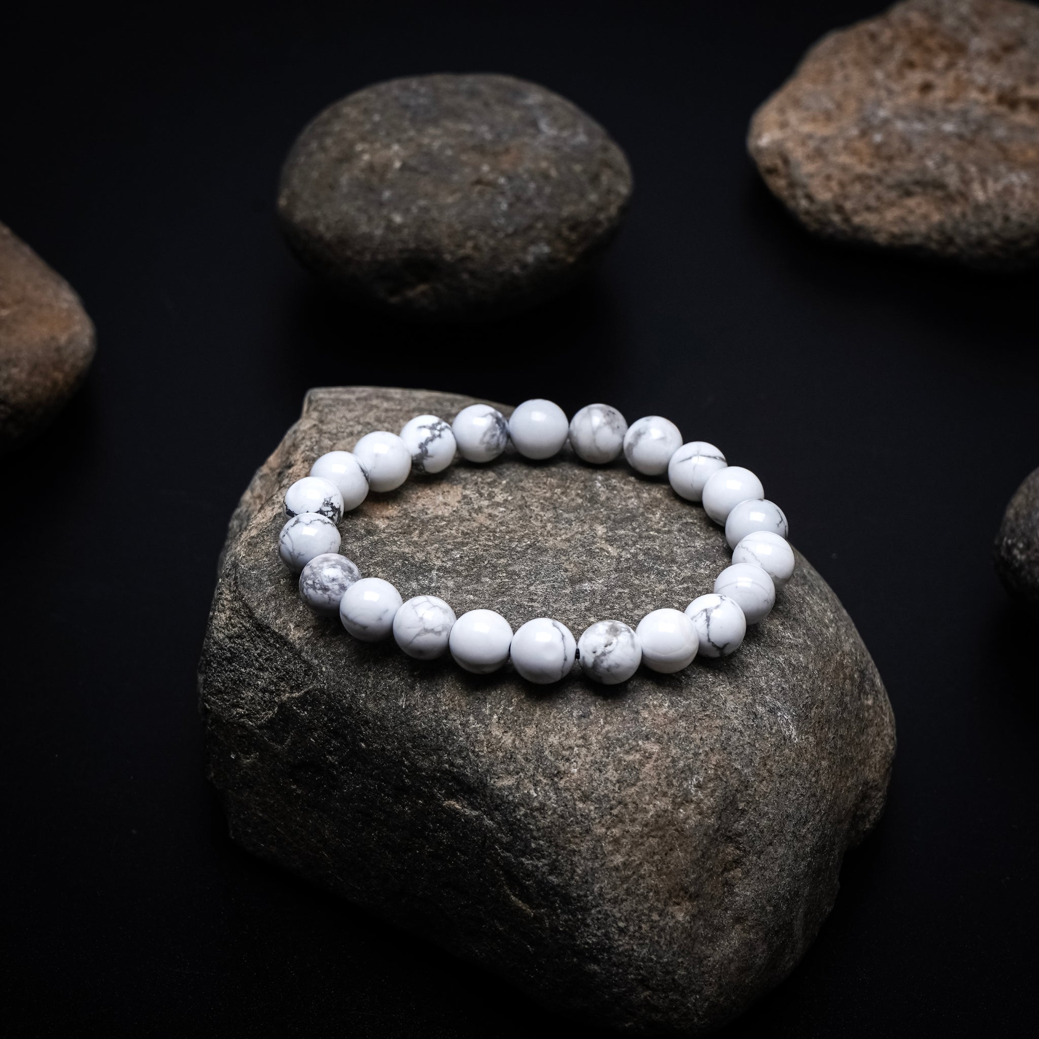 White Howlite Healing Crystal Bracelet