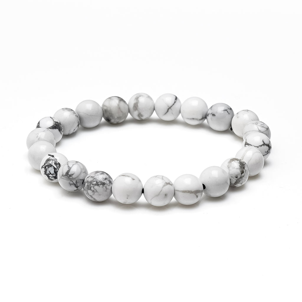 White Howlite Healing Crystal Bracelet