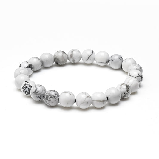 White Howlite Healing Crystal Bracelet