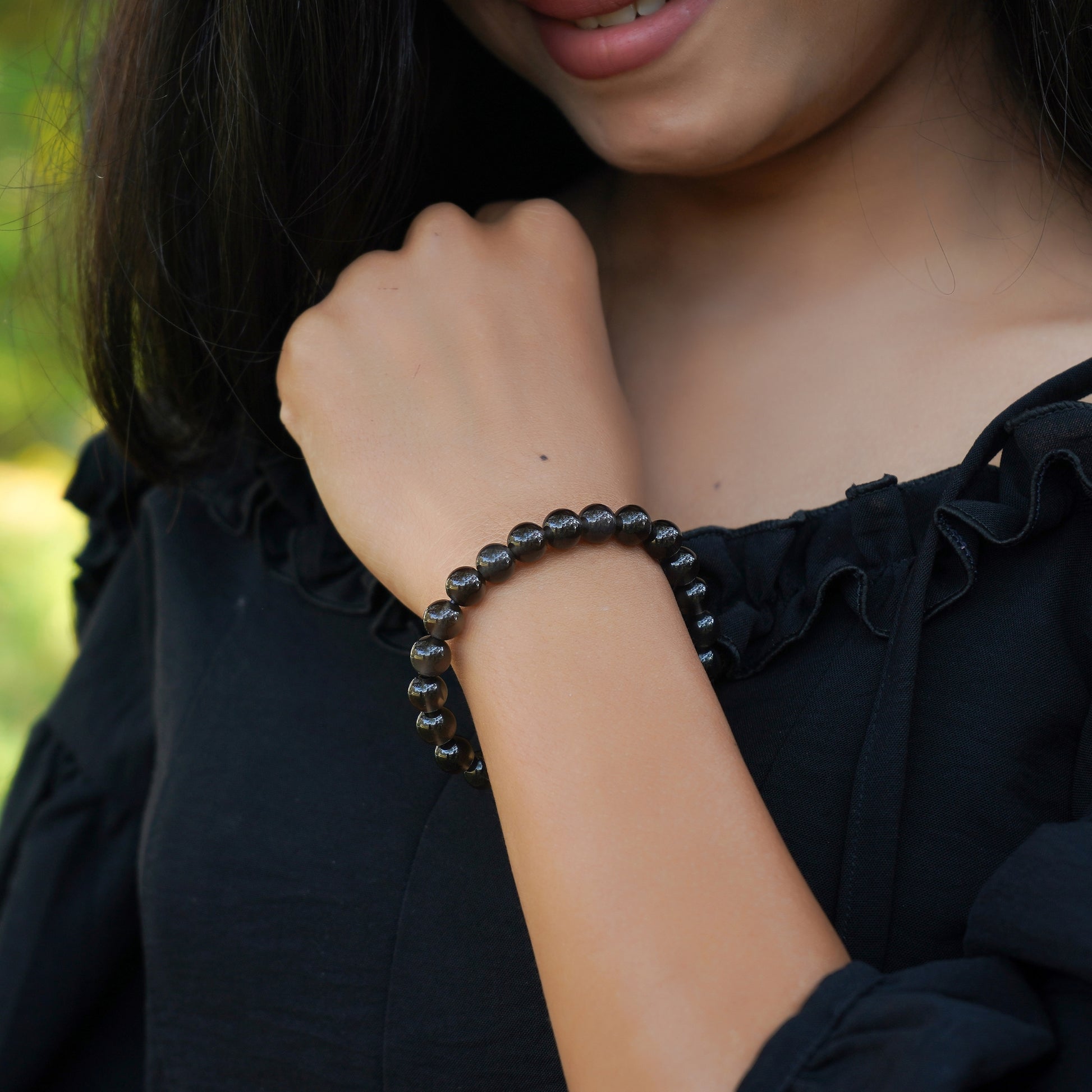 Smoky Quartz Healing Crystal Bracelet