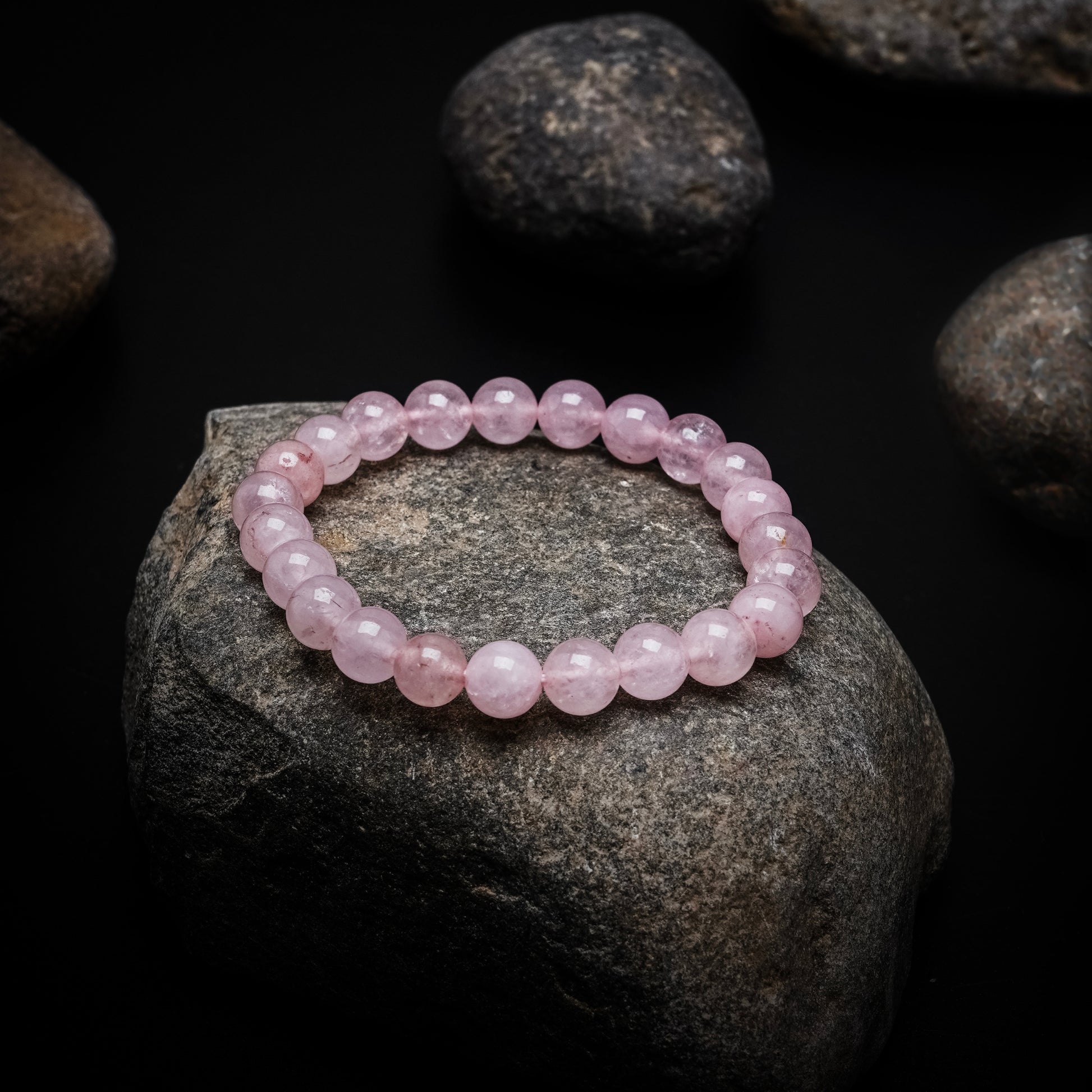 Rose Quartz Healing Crystal Energy Bracelet