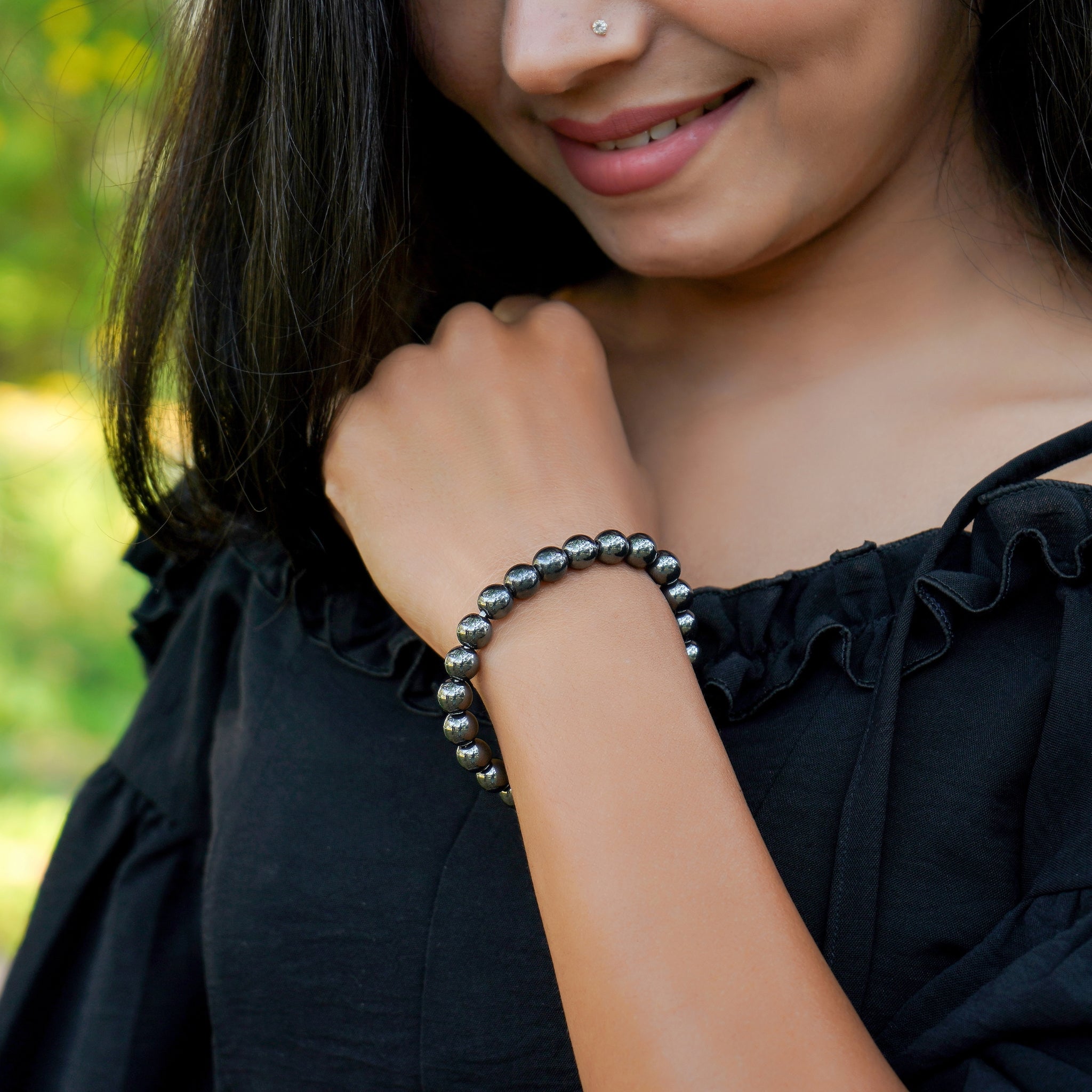 Hematite Healing Crystal Energy Bracelet