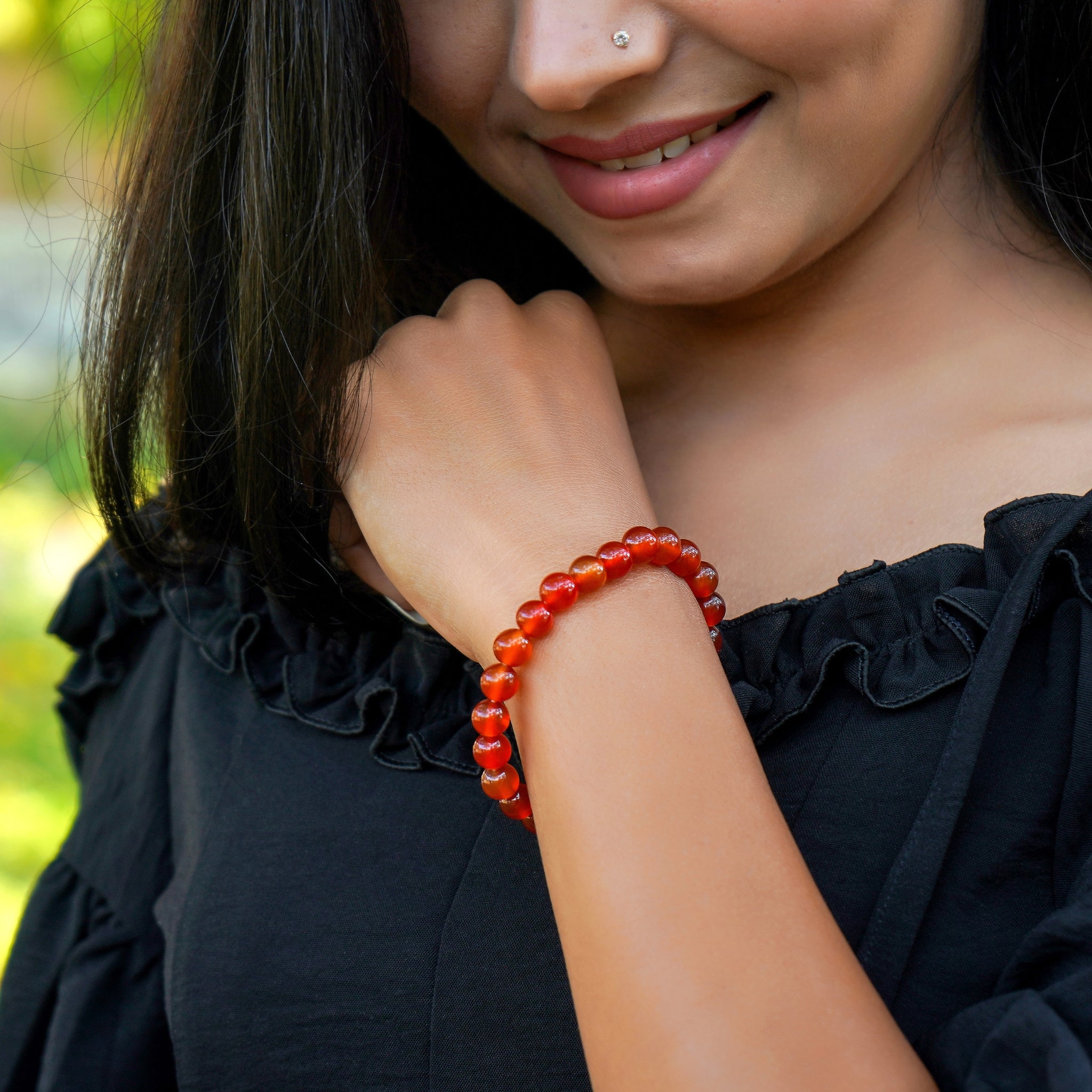 Carnelian Healing Crystal Energy Bracelet