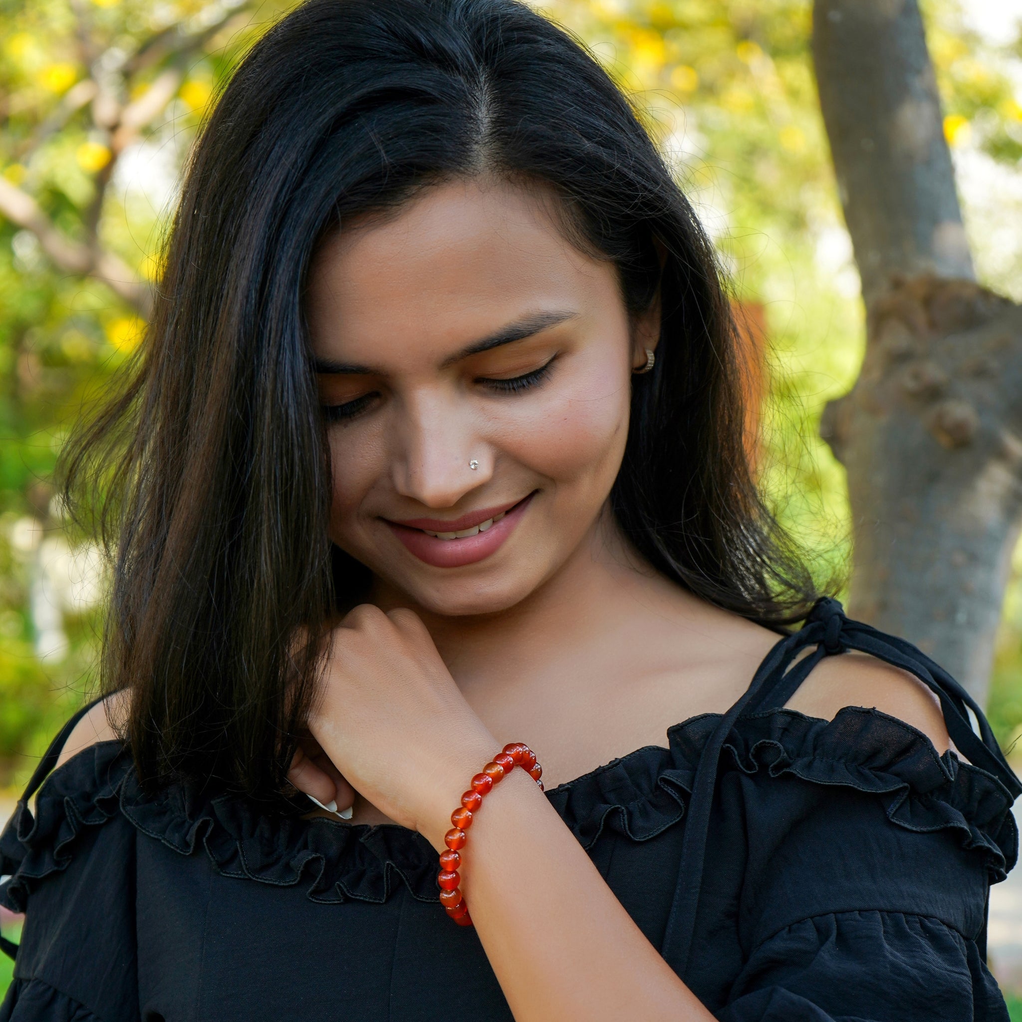 Carnelian Healing Crystal Energy Bracelet