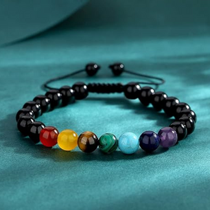 7 Chakra Adjustable Healing Crystal Bracelet