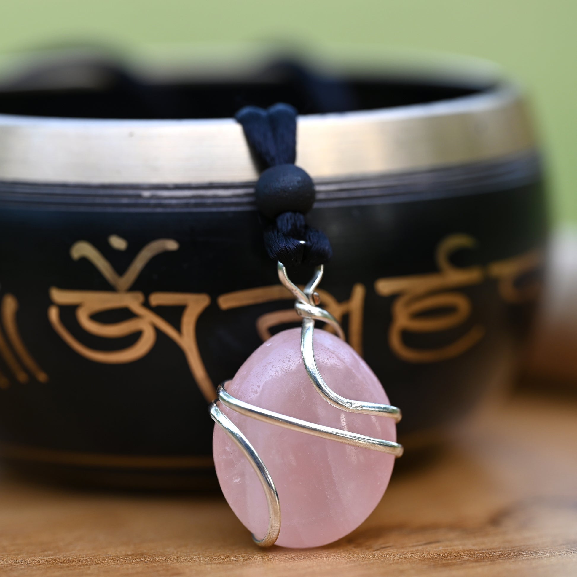 Rose Quartz Healing Crystal Necklace