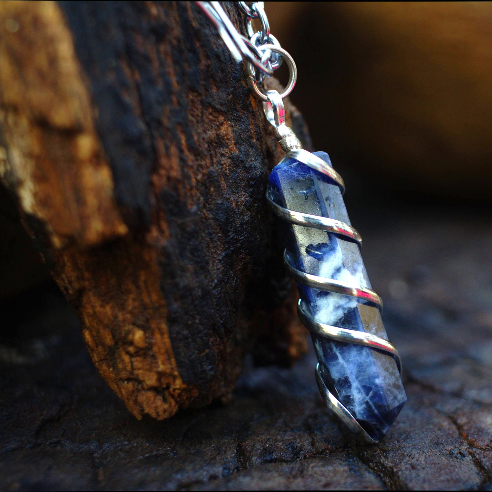 Sodalite Healing Crystal Necklace