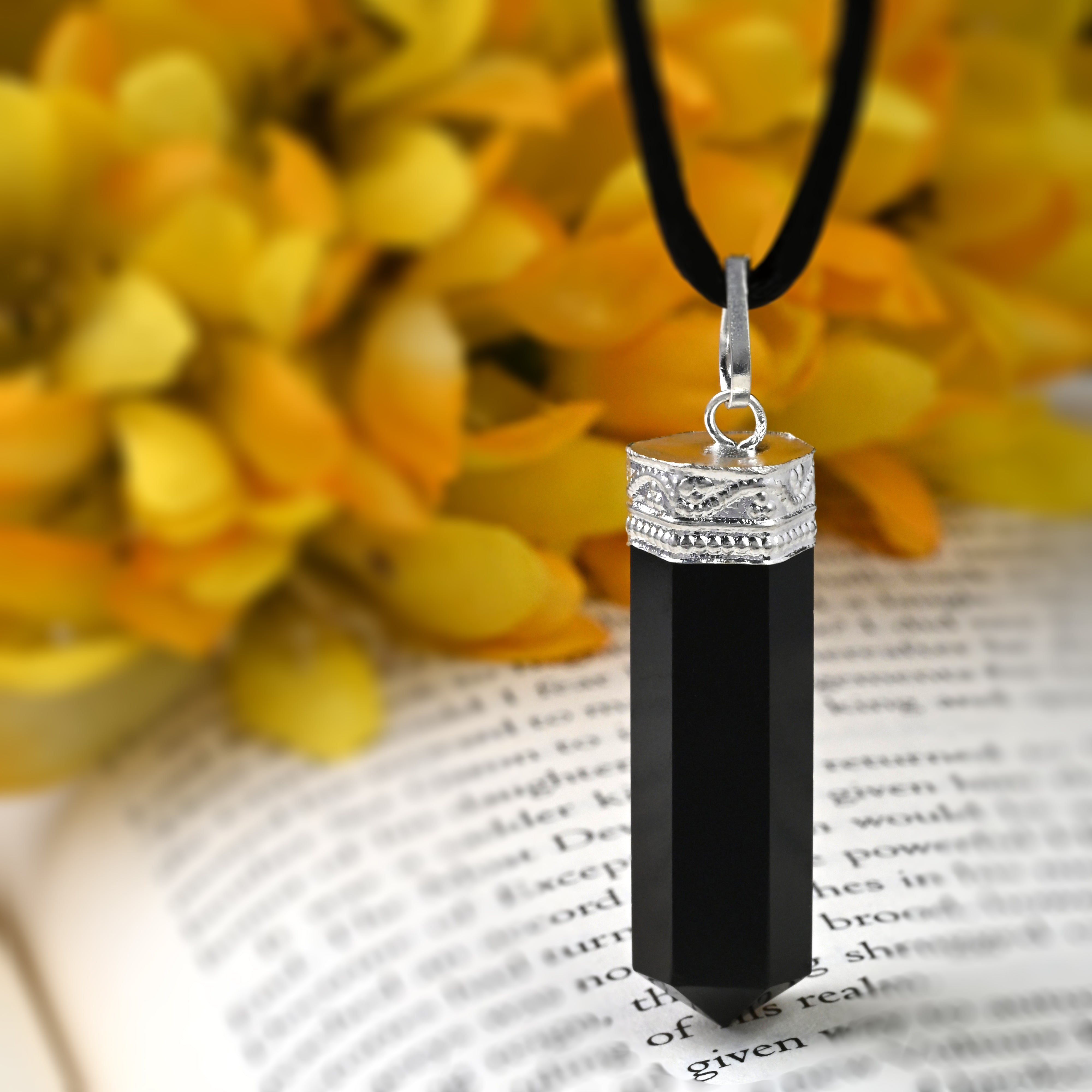 Obsidian Healing Crystal Necklace