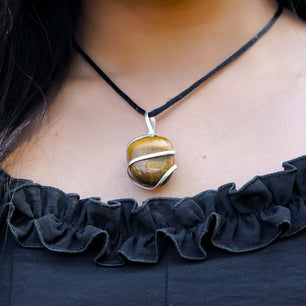 Tiger Eye Healing Crystal Necklace