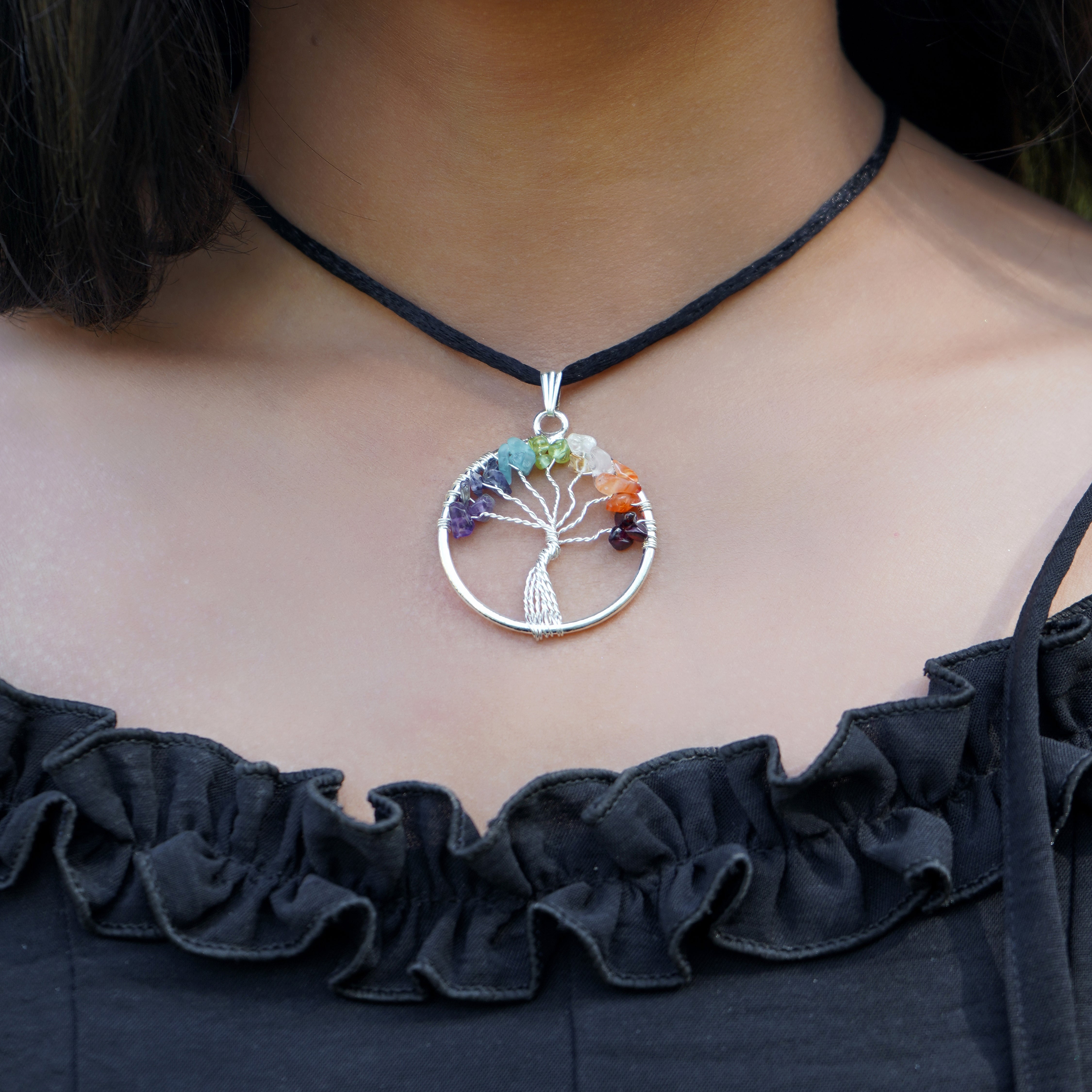 7 Chakra Tree of Life Necklace