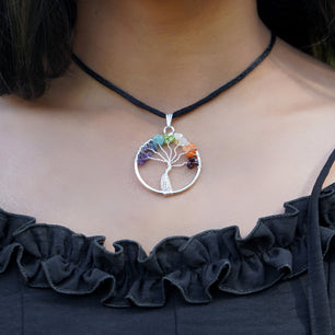 7 Chakra Tree of Life Necklace