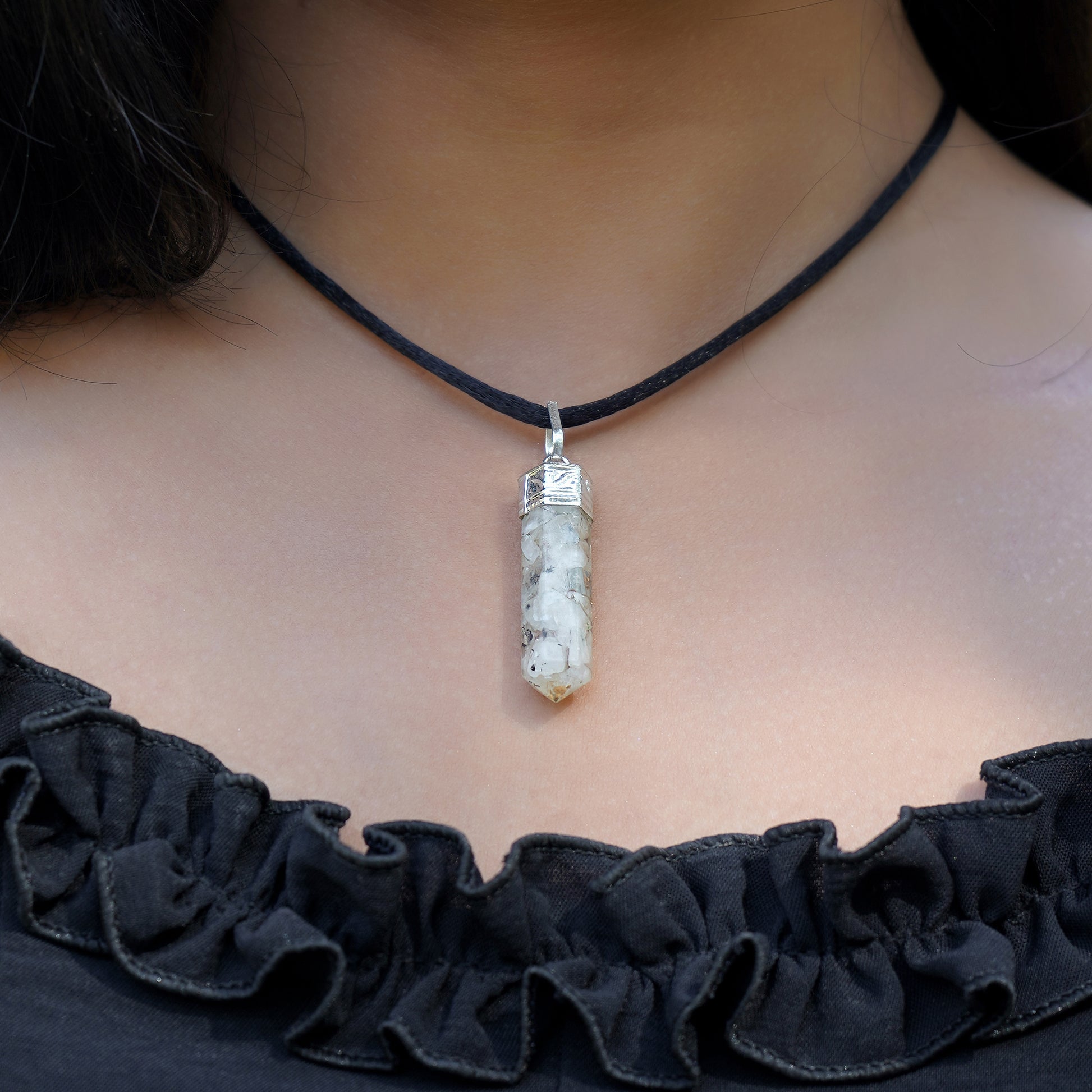 Moonstone Orgonite Crystal Necklace