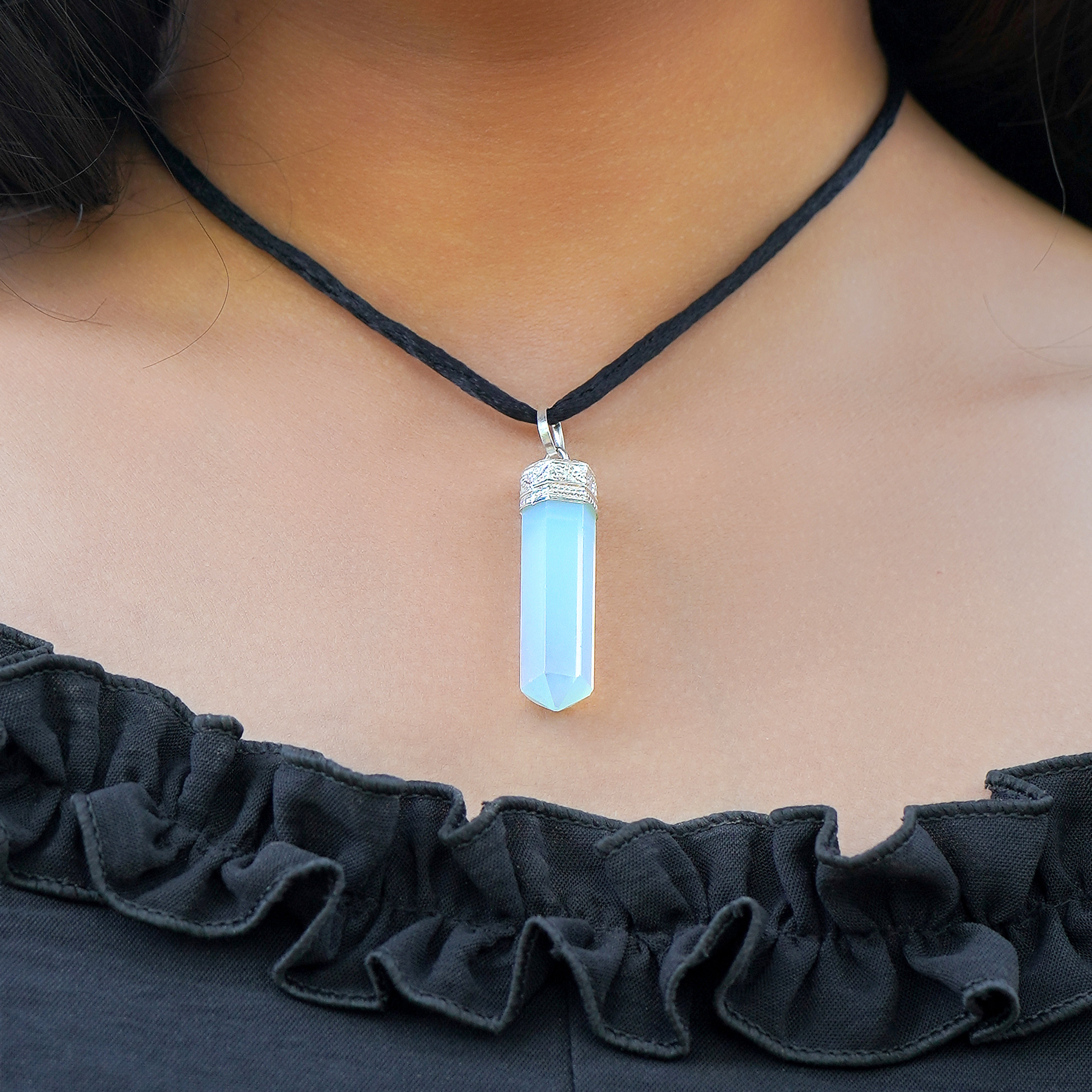 Opalite Healing Crystal Necklace