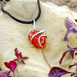 Carnelian Healing Crystal Necklace