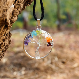 7 Chakra Tree of Life Necklace