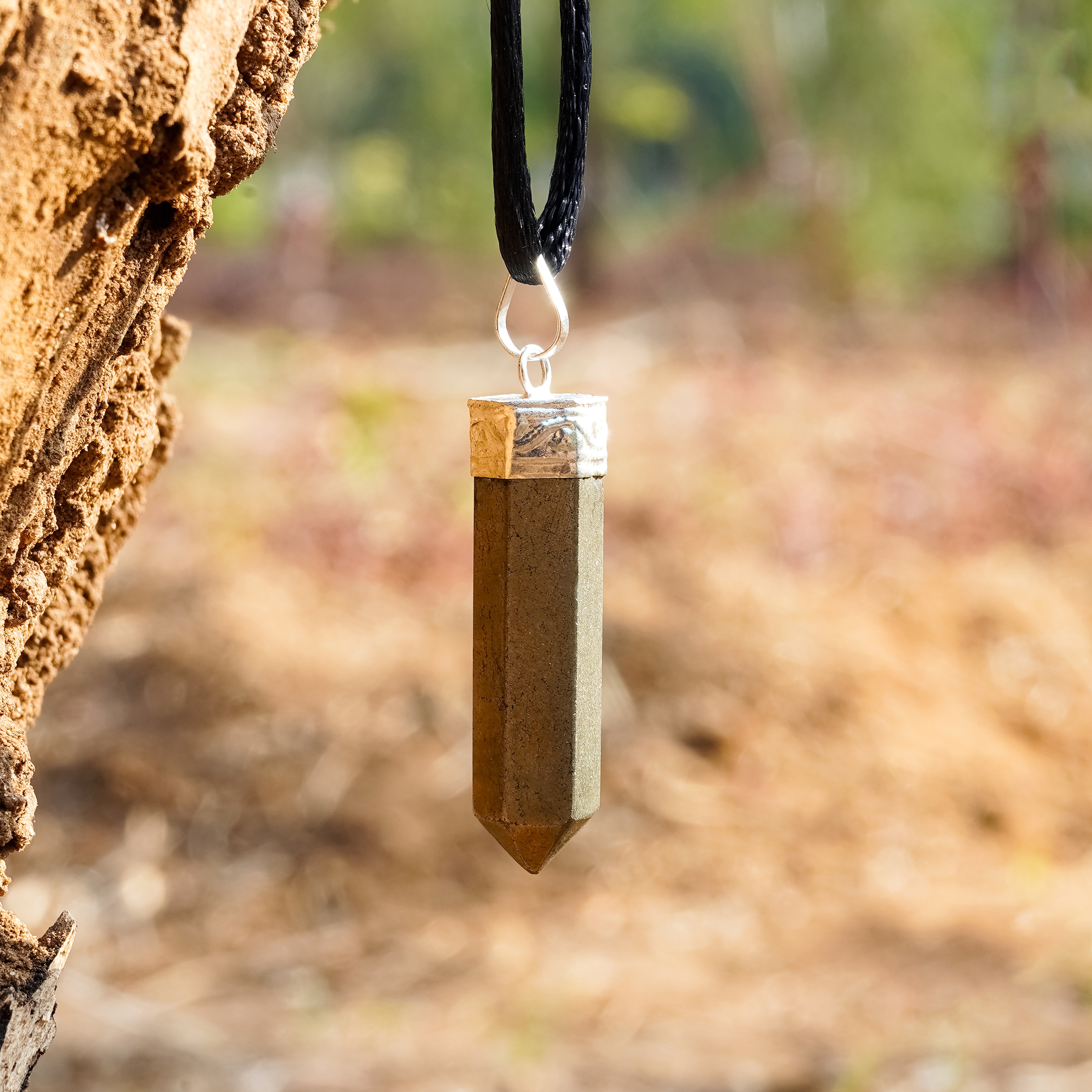 Pyrite Healing Crystal Necklace