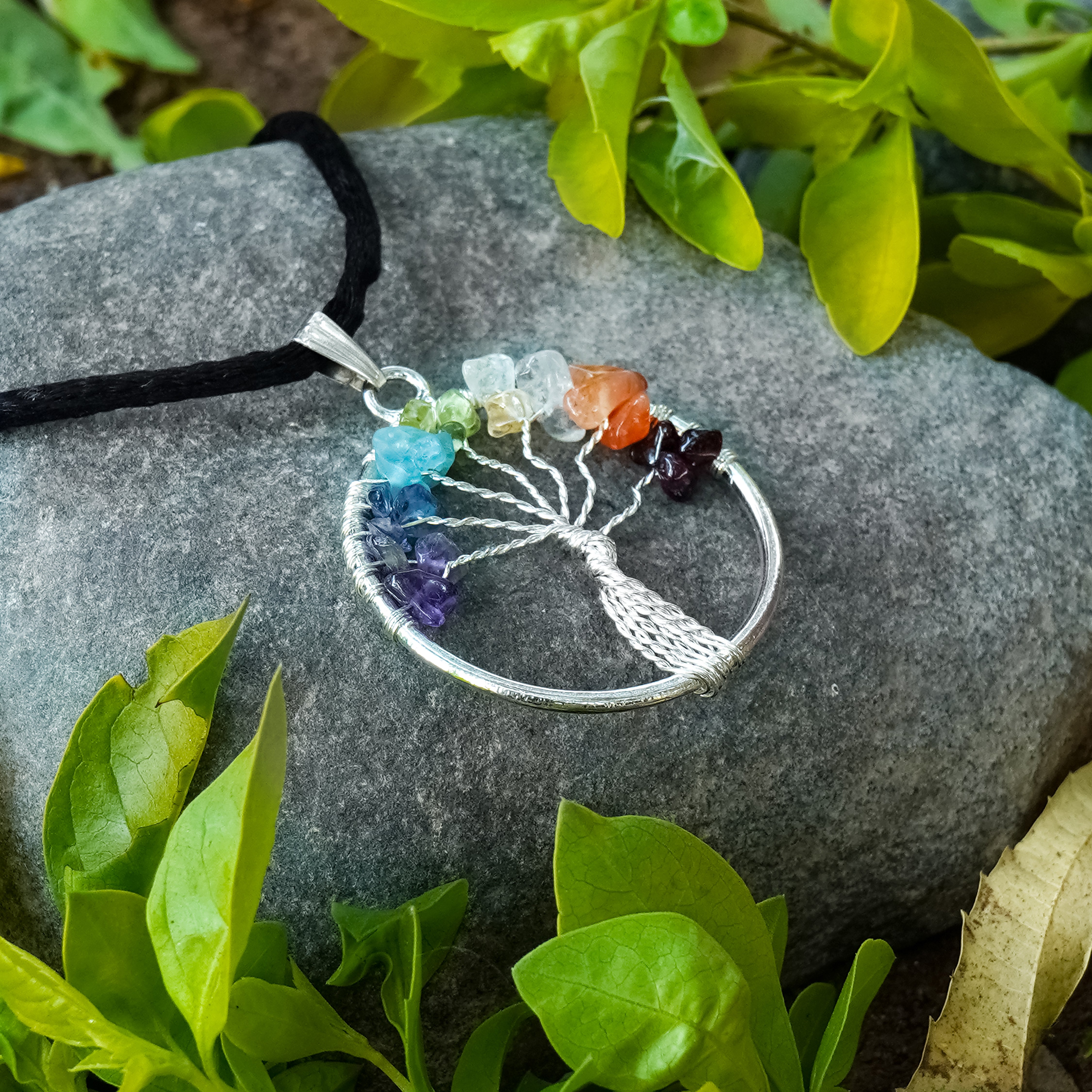 7 Chakra Tree of Life Necklace