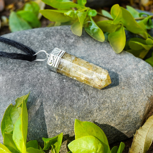 Citrine Orgonite Crystal Necklace