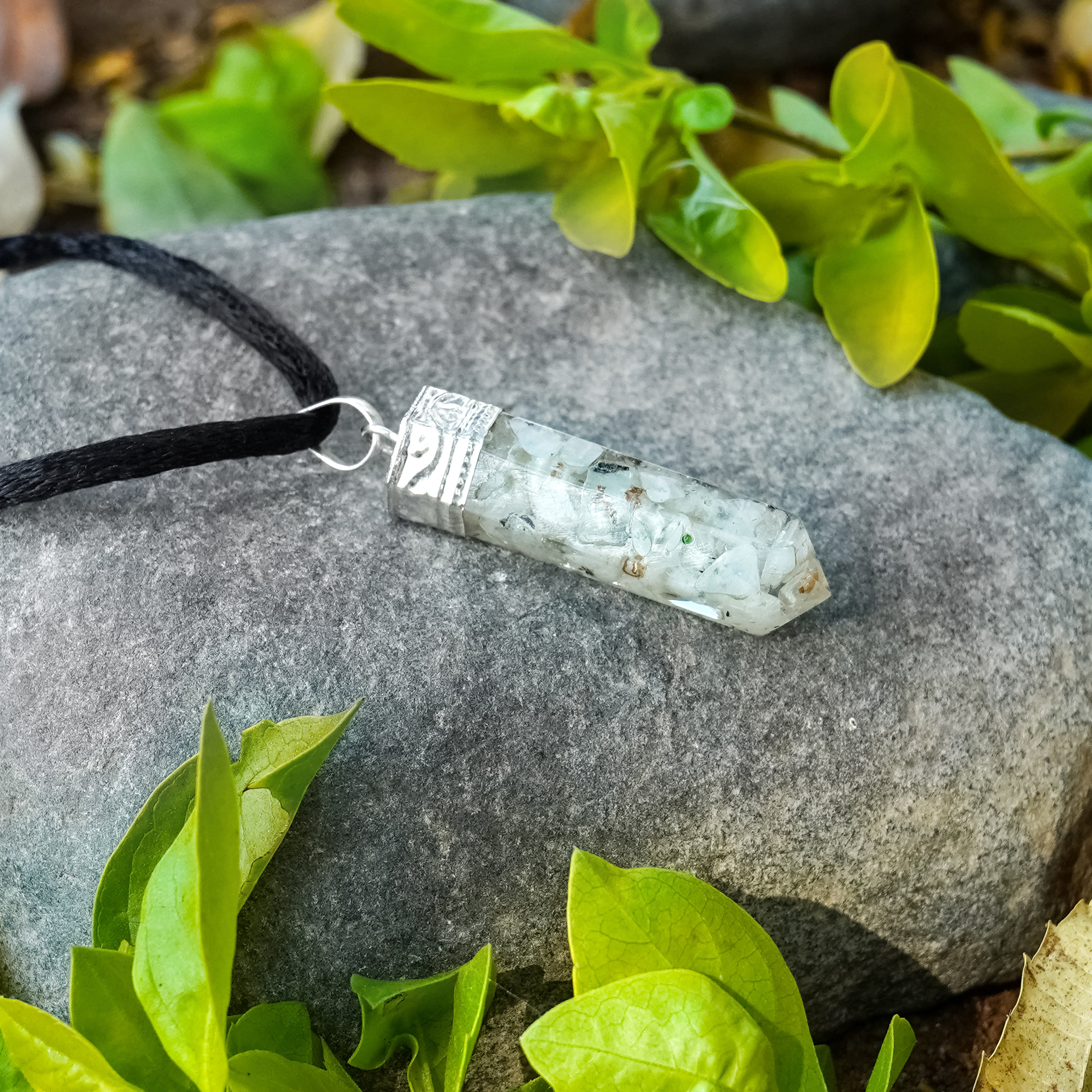 Moonstone Orgonite Crystal Necklace