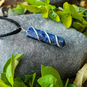 Sodalite Healing Crystal Necklace