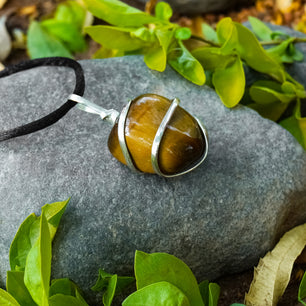 Tiger Eye Healing Crystal Necklace