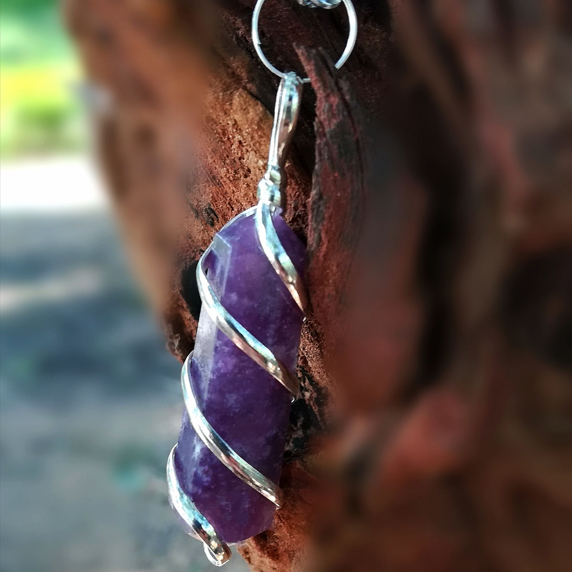 Lepidolite Healing Crystal Necklace