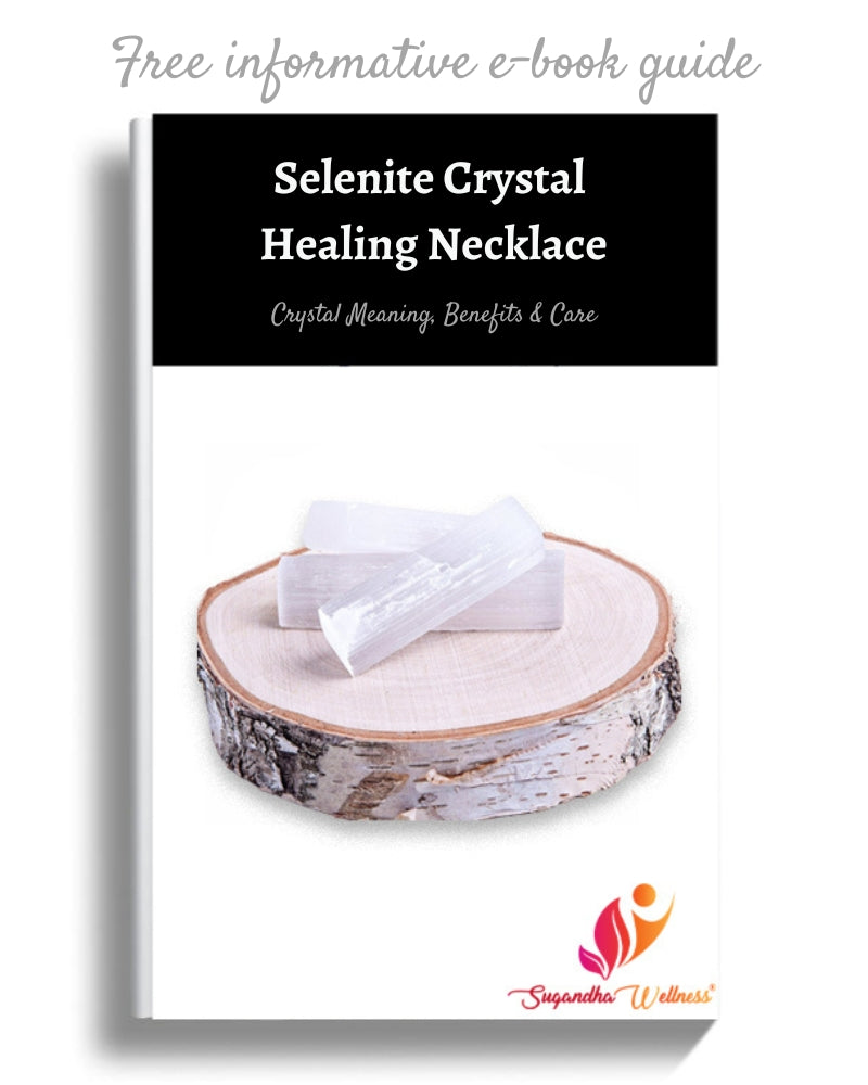 Selenite Healing Crystal Necklace